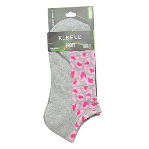 K. Bell Women's Leopard Sport Socks One Size - 16851